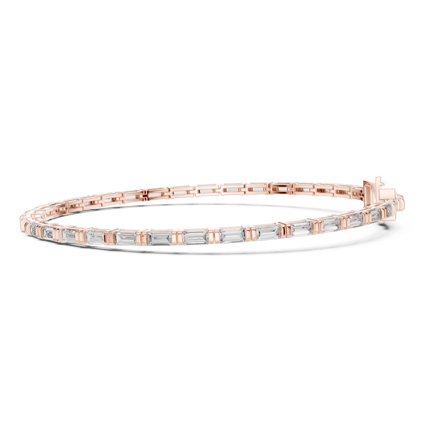 Vera 4 Carat Baguette Lab Grown Diamond Tennis Bracelet