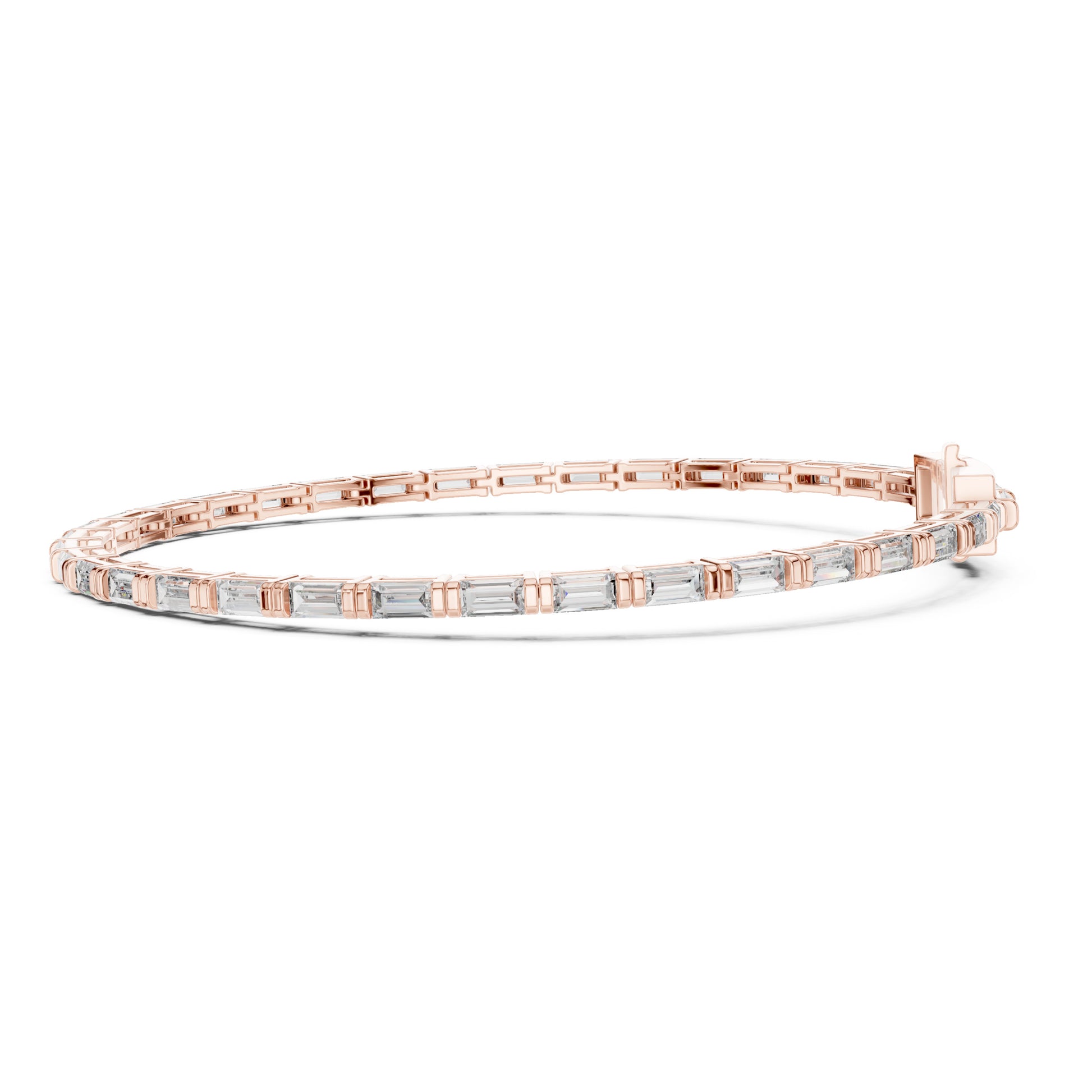 Vera 4 Carat Baguette Lab Grown Diamond Tennis Bracelet
