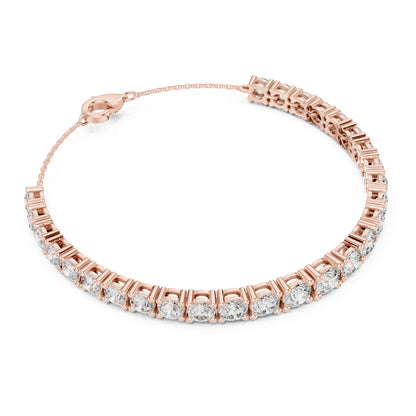 Aurora 8 Carat Round Lab Grown Diamond Graduated Tennis Bracelet