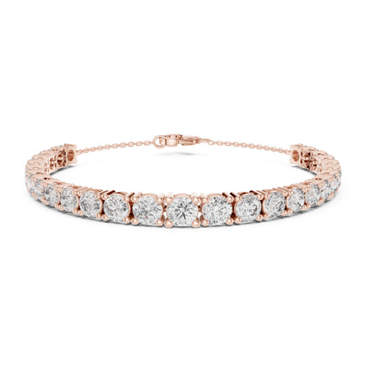 Aurora 8 Carat Round Lab Grown Diamond Graduated Tennis Bracelet
