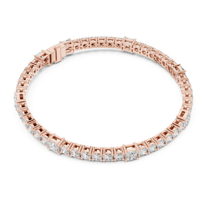 Aurora 7 Carat Princess Lab Grown Diamond Tennis Bracelet