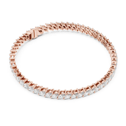Aurora 9 Carat Marquise Lab Grown Diamond Tennis Bracelet