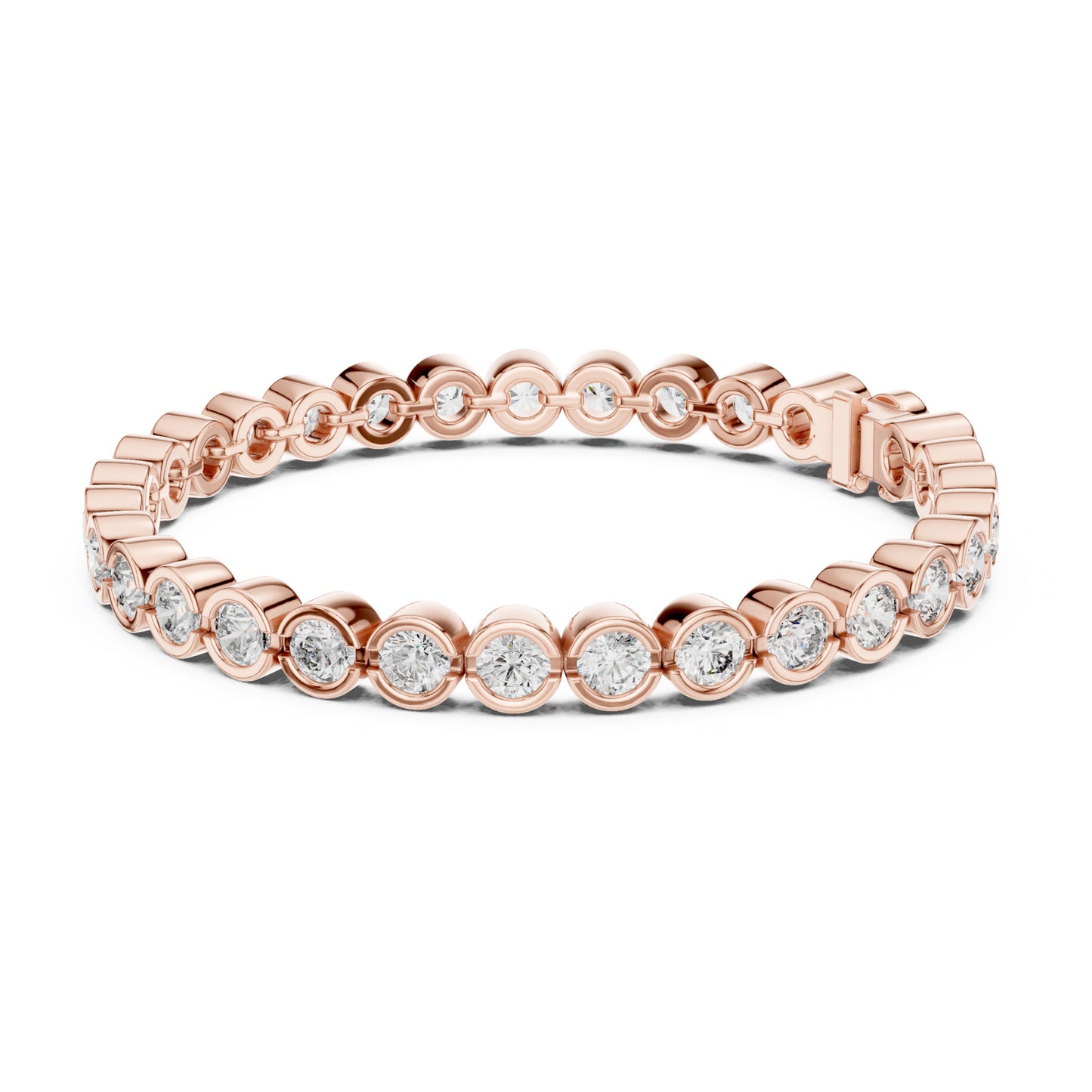 Isla 10 Carat Round Lab Grown Diamond Tennis Bracelet