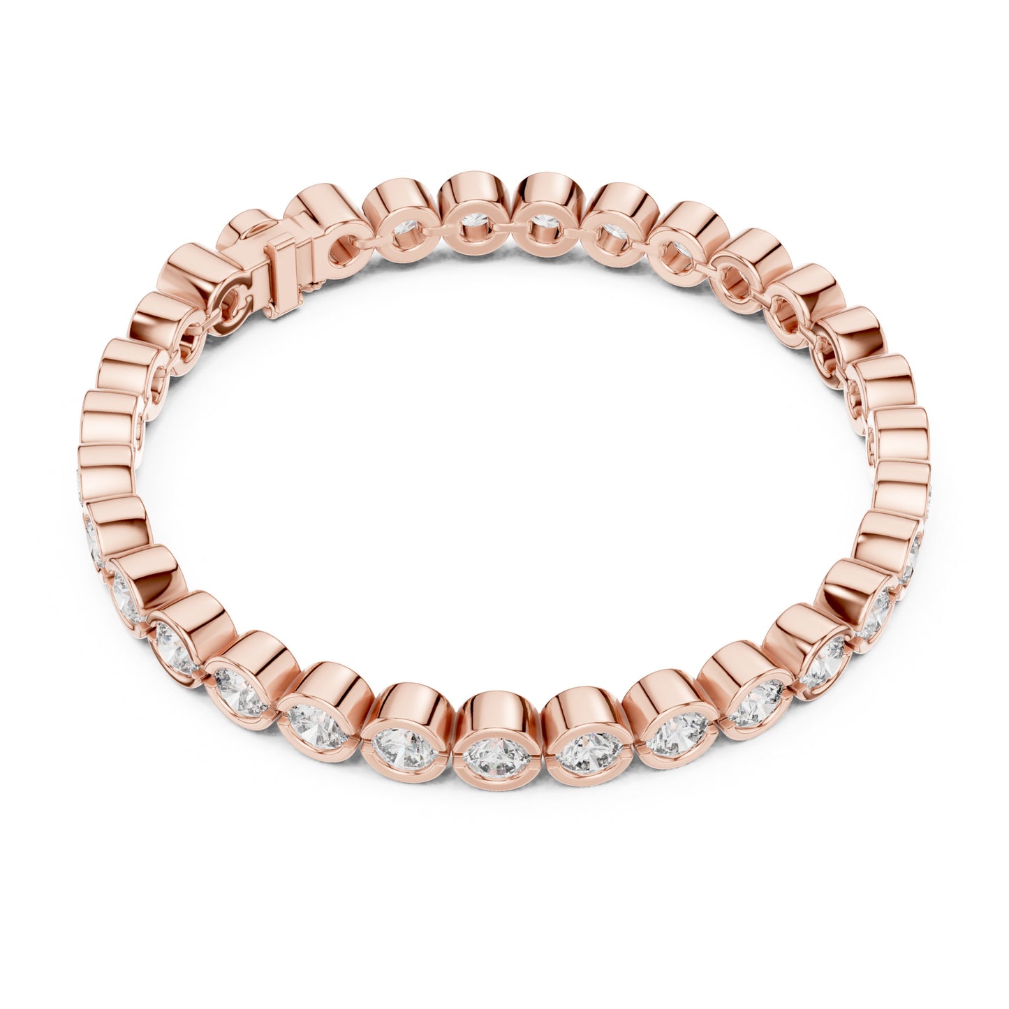 Isla 10 Carat Round Lab Grown Diamond Tennis Bracelet