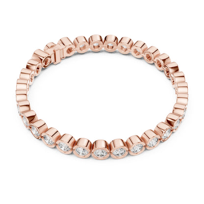 Isla 10 Carat Round Lab Grown Diamond Tennis Bracelet