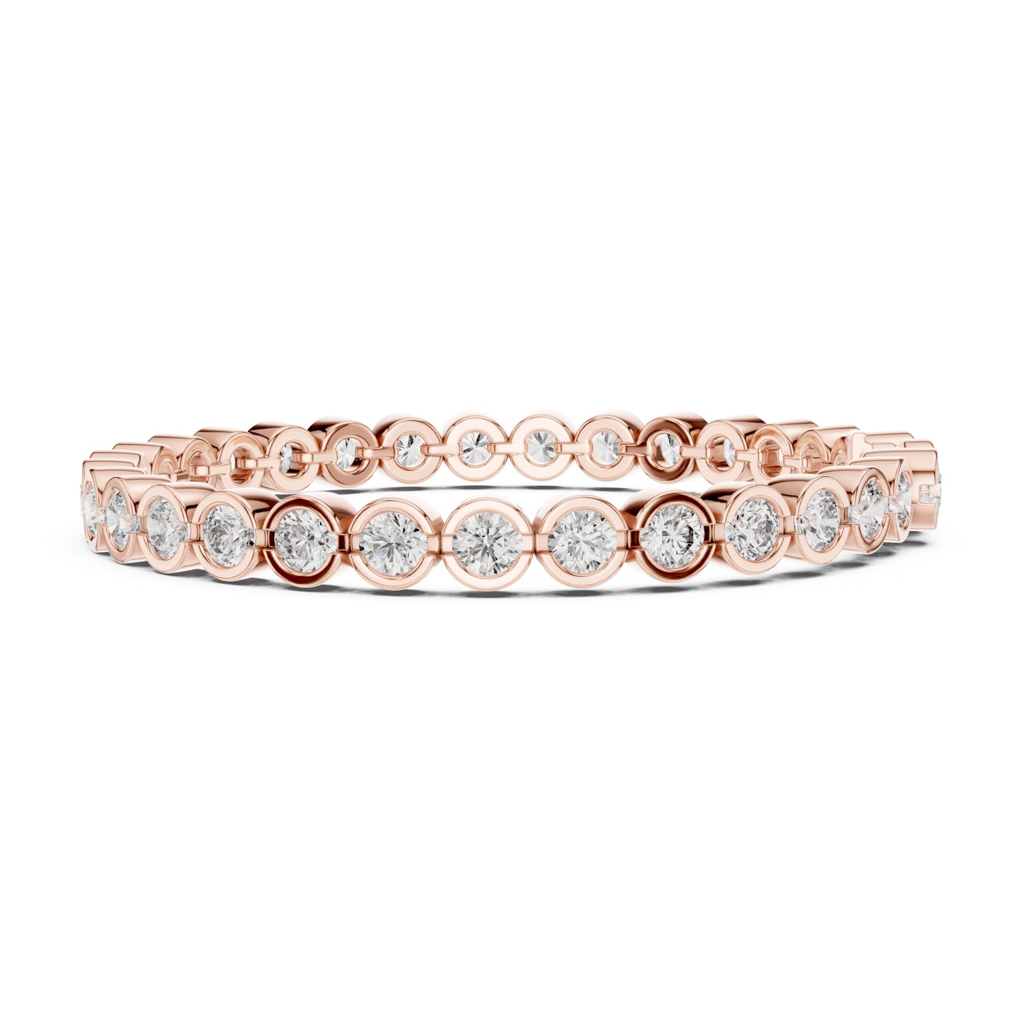 Isla 10 Carat Round Lab Grown Diamond Tennis Bracelet
