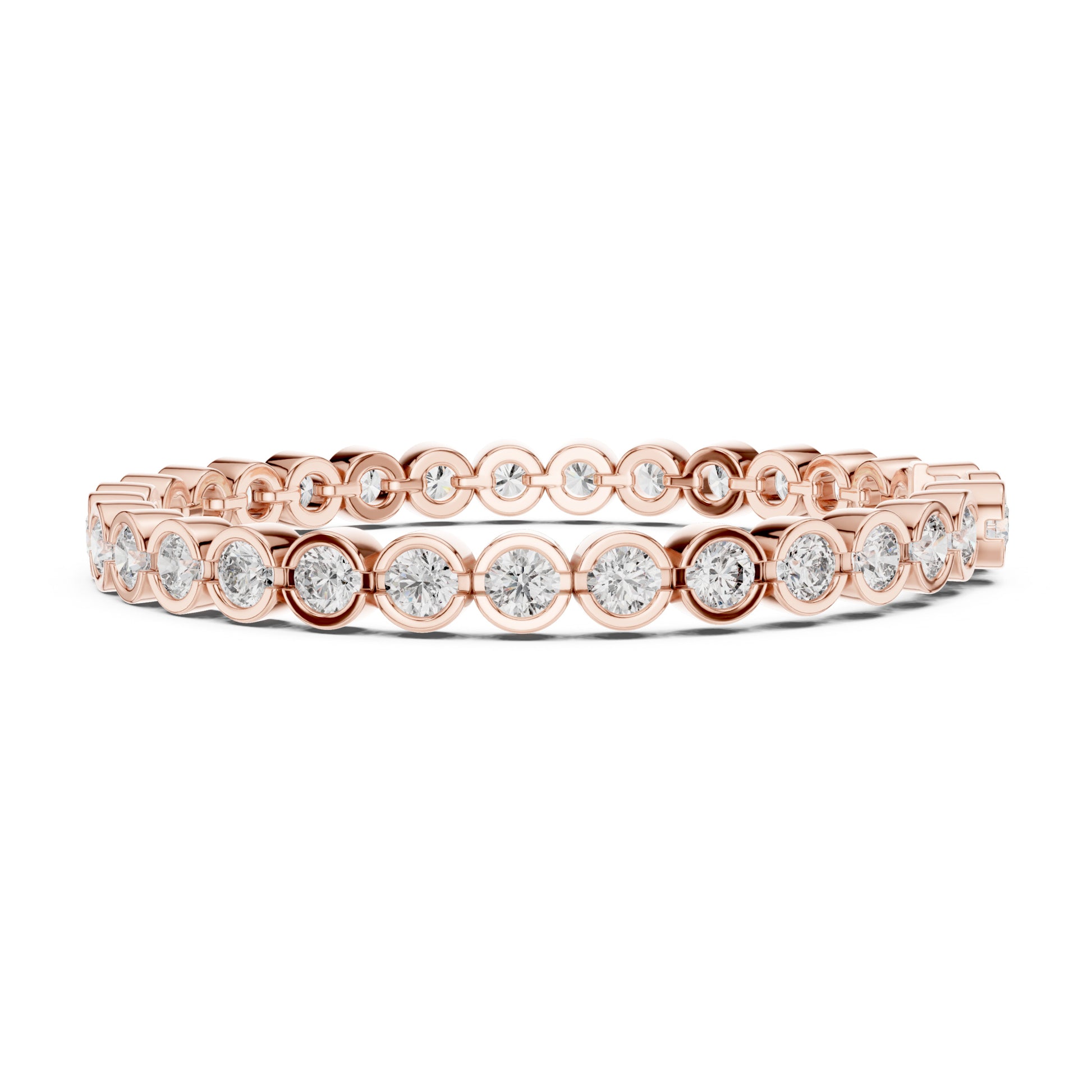 Isla 10 Carat Round Lab Grown Diamond Tennis Bracelet
