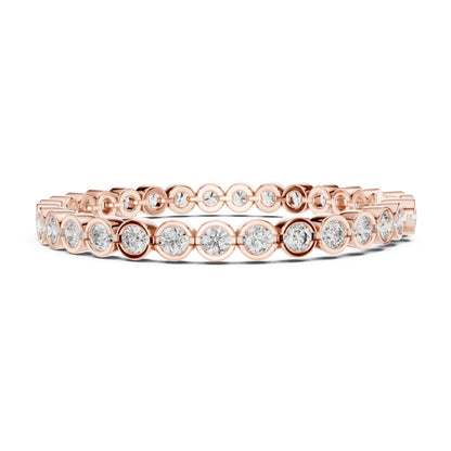 Isla 10 Carat Round Lab Grown Diamond Tennis Bracelet