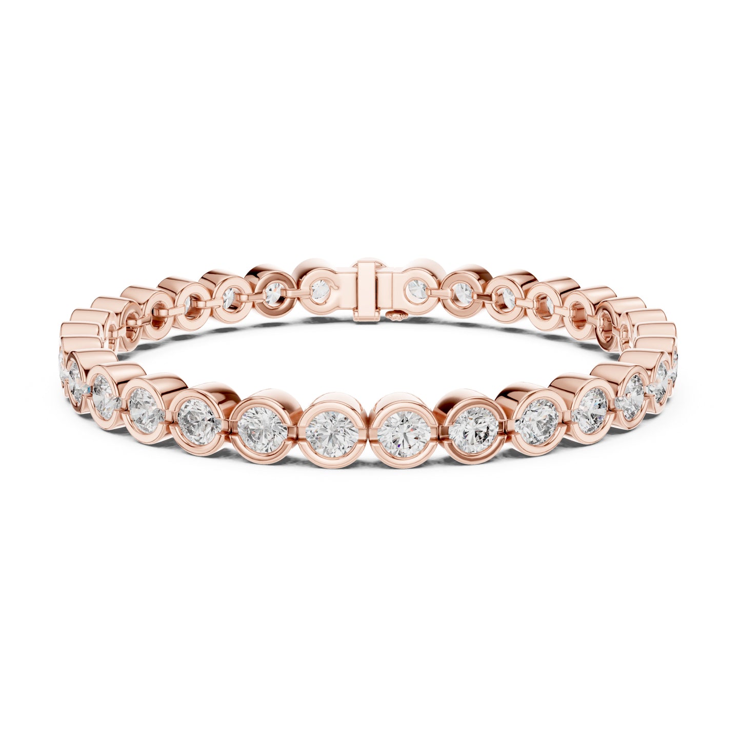 Isla 10 Carat Round Lab Grown Diamond Tennis Bracelet
