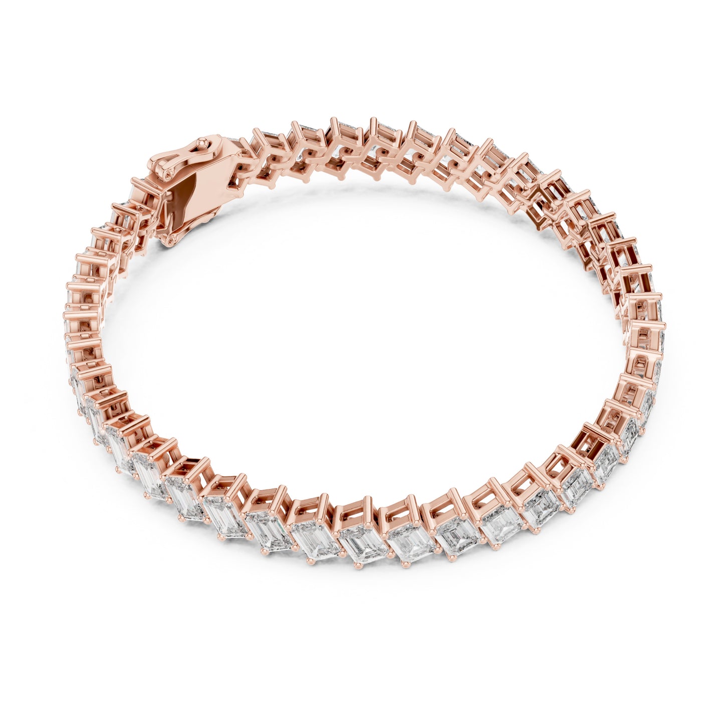Vera 8 Carat Emerald Lab Grown Diamond Tennis Bracelet