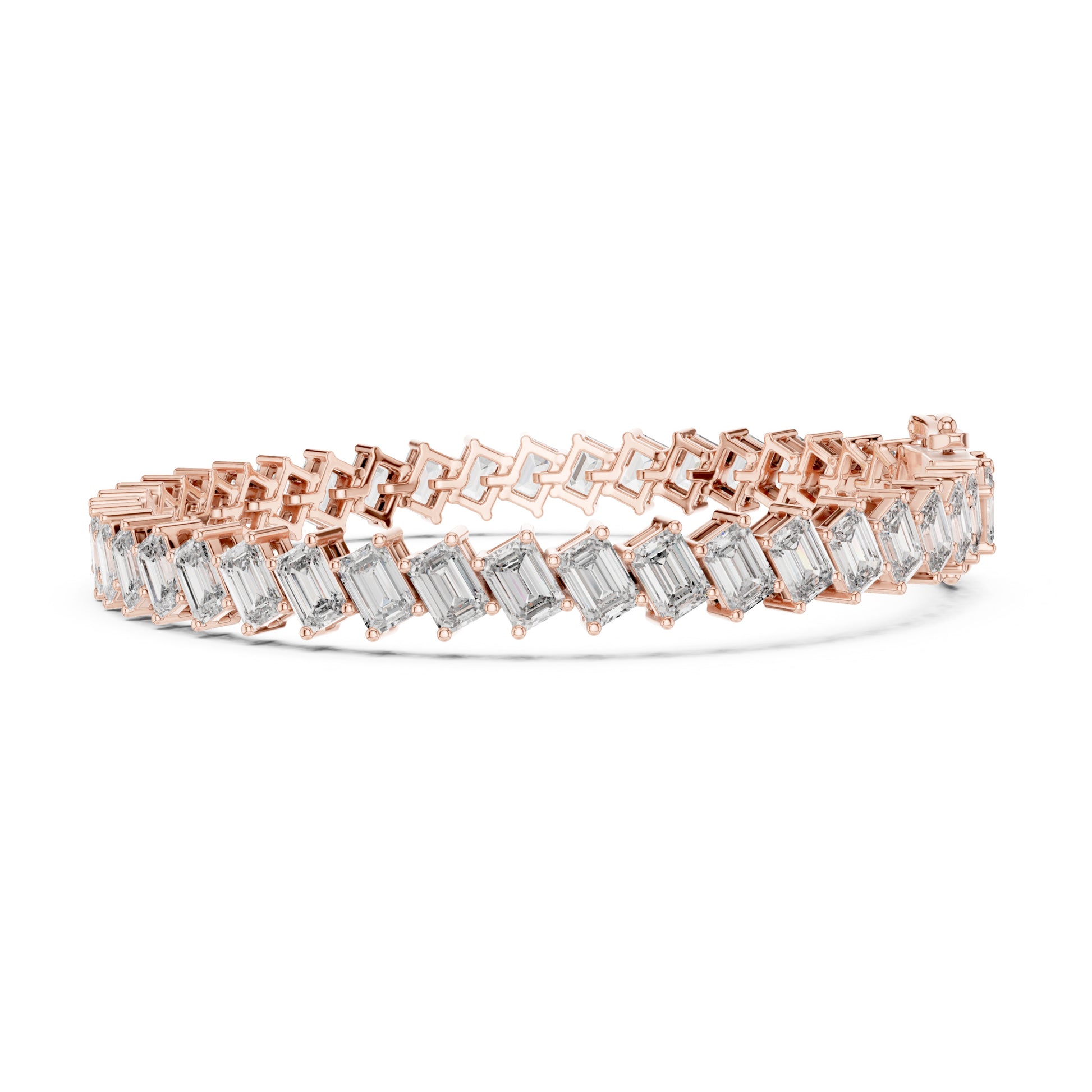 Vera 8 Carat Emerald Lab Grown Diamond Tennis Bracelet