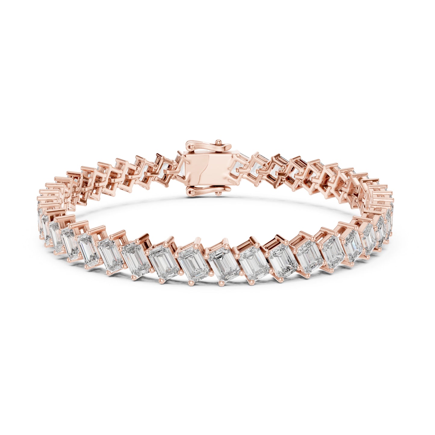 Vera 8 Carat Emerald Lab Grown Diamond Tennis Bracelet