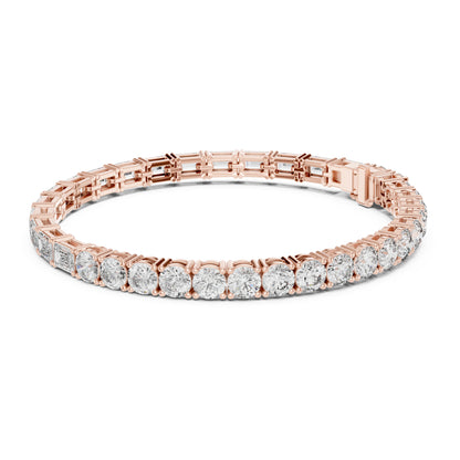 Vera 12 Carat Round Lab Grown Diamond Tennis Bracelet