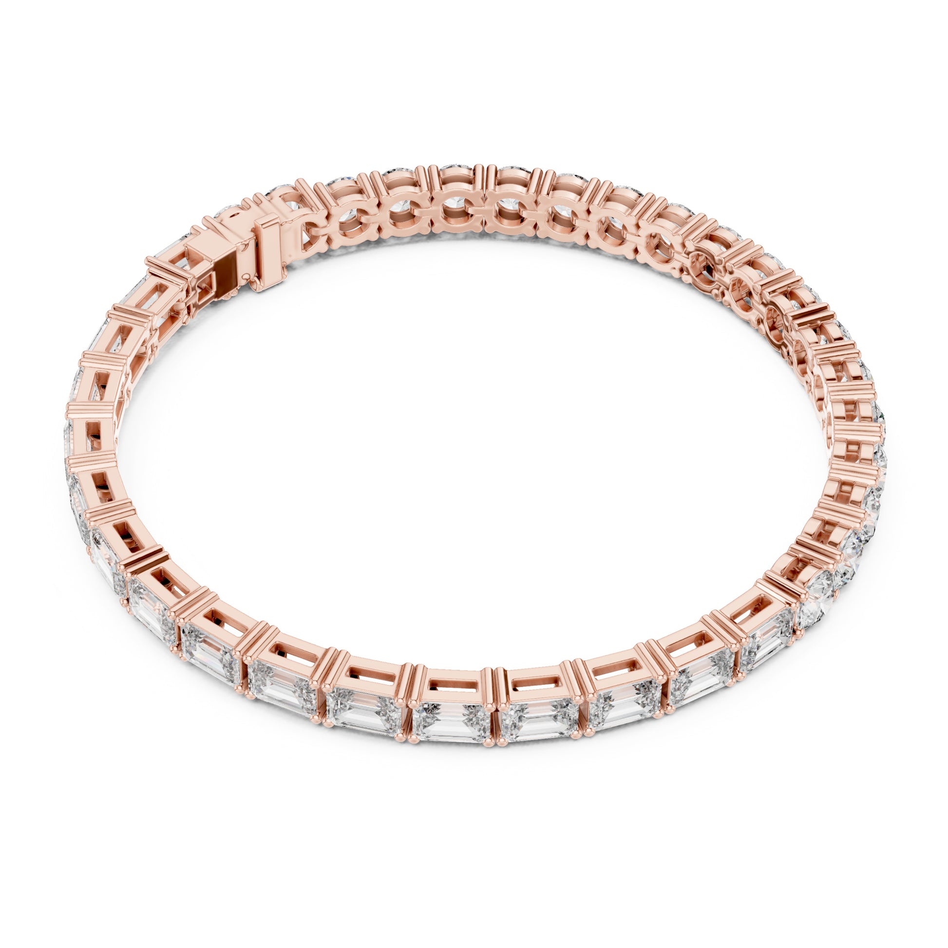 Vera 12 Carat Round Lab Grown Diamond Tennis Bracelet