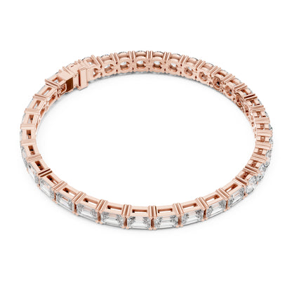 Vera 12 Carat Round Lab Grown Diamond Tennis Bracelet