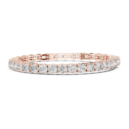 Vera 12 Carat Round Lab Grown Diamond Tennis Bracelet