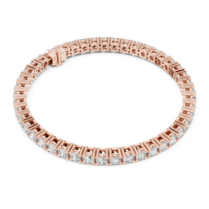 Aurora 8 Carat Round Lab Grown Diamond Double Row Tennis Bracelet
