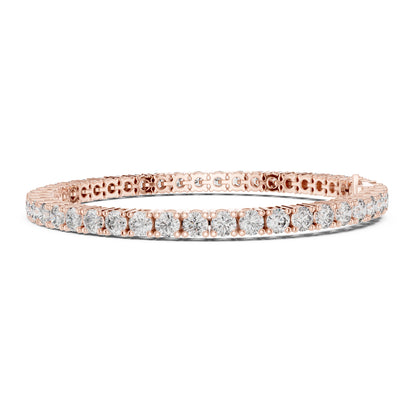 Aurora 8 Carat Round Lab Grown Diamond Double Row Tennis Bracelet