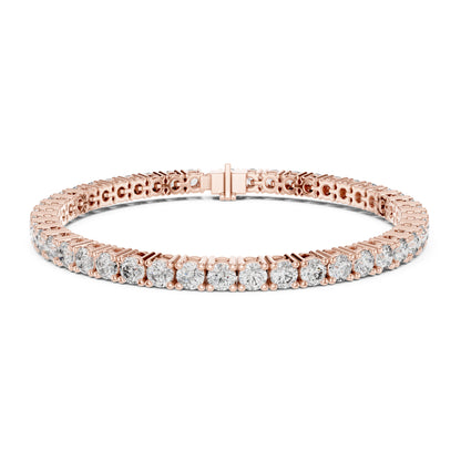 Aurora 8 Carat Round Lab Grown Diamond Double Row Tennis Bracelet