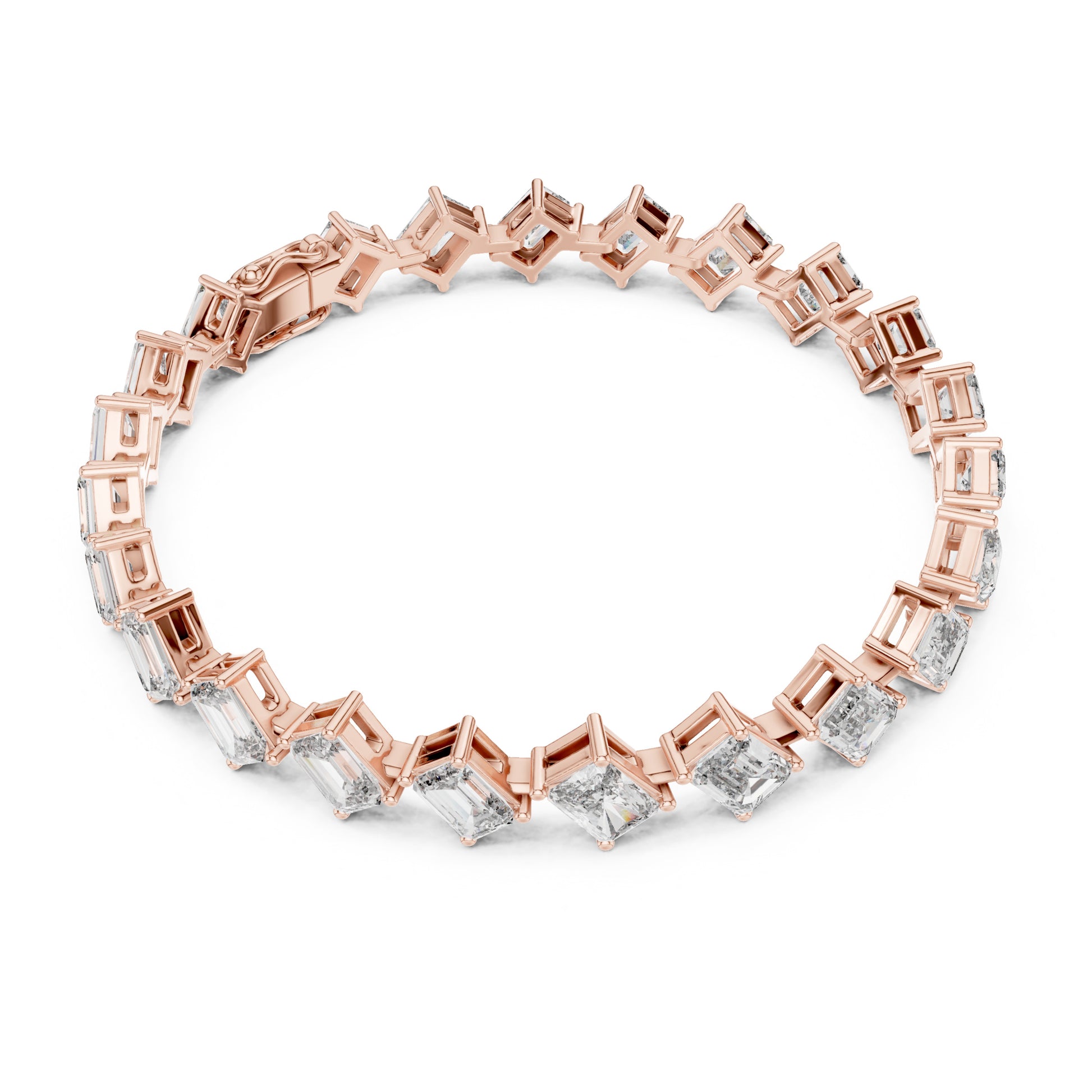 Vera 15 Carat Emerald Lab Grown Diamond Tennis Bracelet