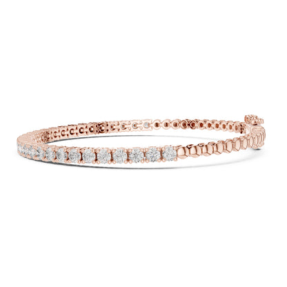Aurora 2 Carat Round Lab Grown Diamond Tennis Bracelet