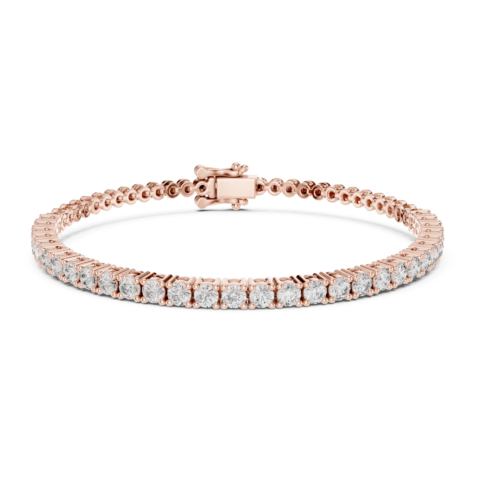 Aurora 2 Carat Round Lab Grown Diamond Tennis Bracelet
