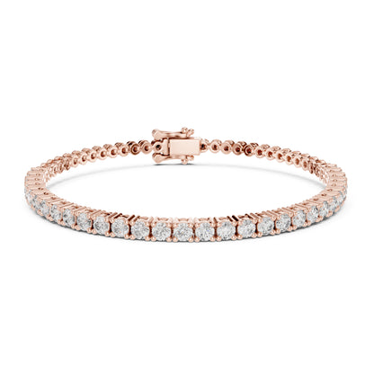 Aurora 2 Carat Round Lab Grown Diamond Tennis Bracelet
