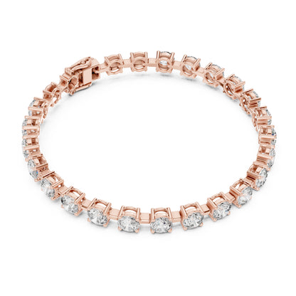 Aurora 10 Carat Round Lab Grown Diamond Tennis Bracelet