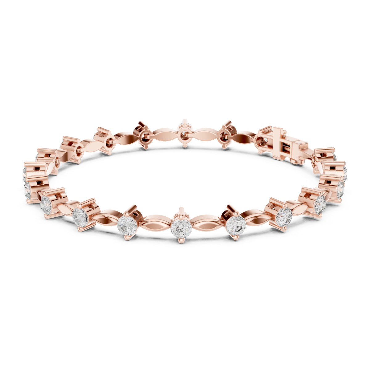 Isla 2 Carat Round Lab Grown Diamond Station Bracelet