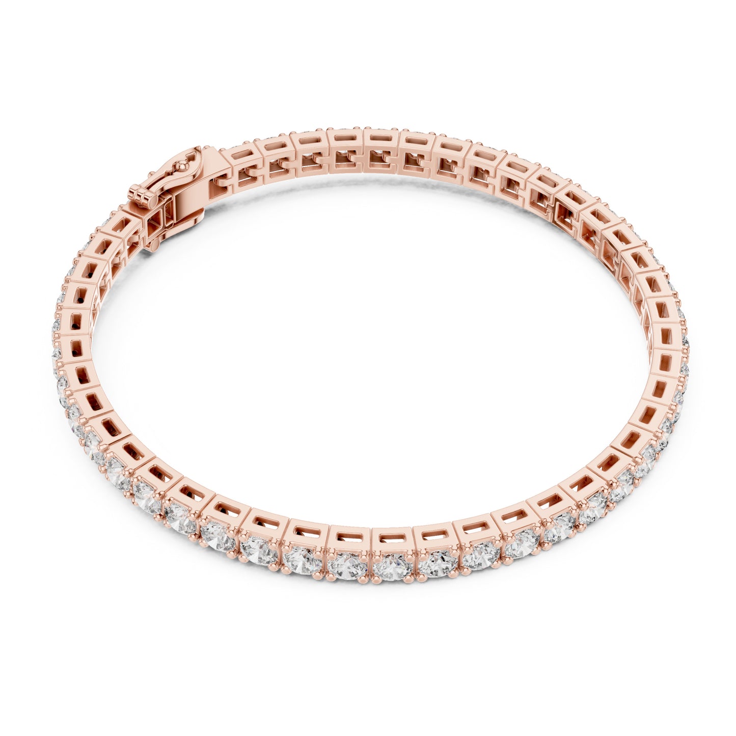 Aurora 12 Carat Round Lab Grown Diamond Statement Tennis Bracelet