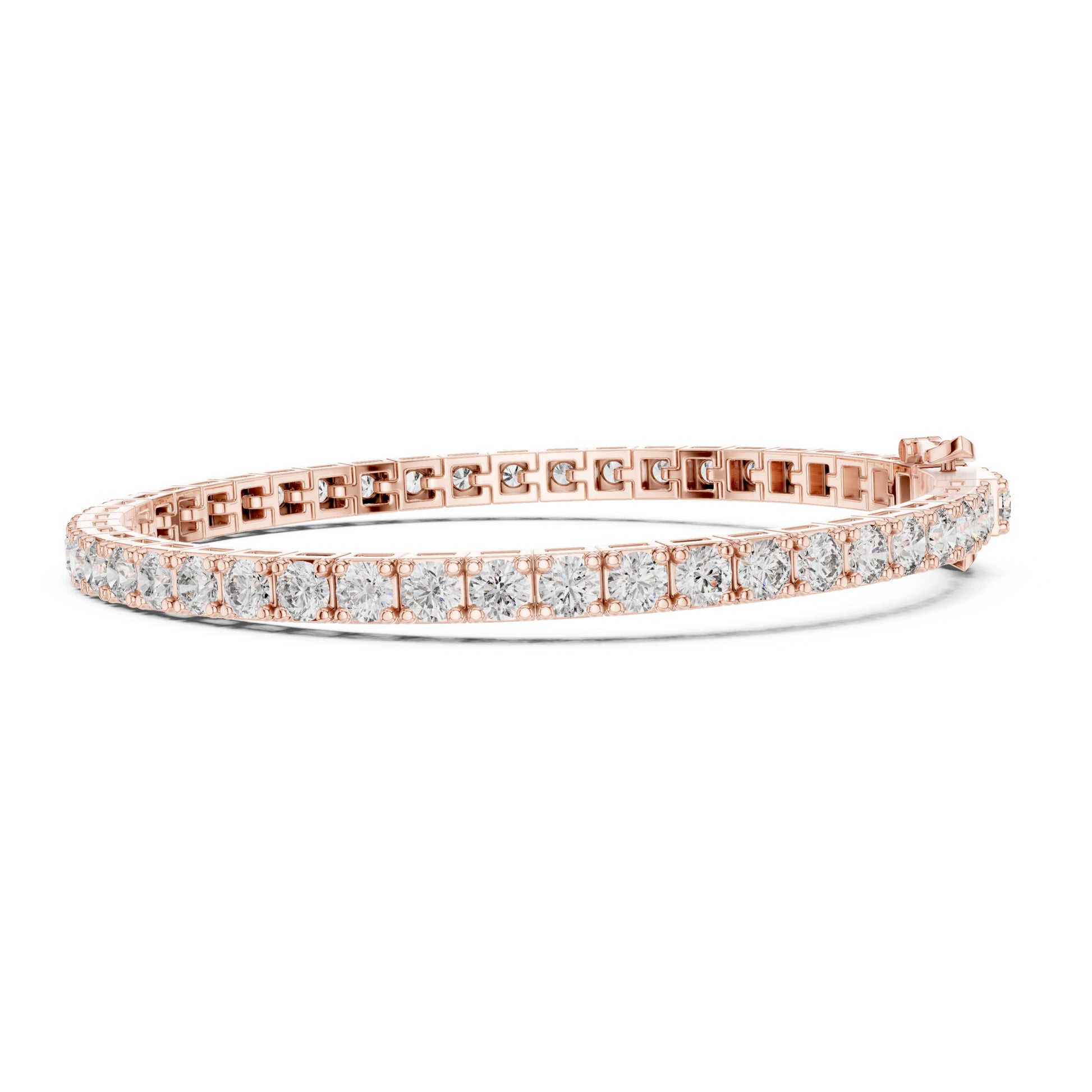 Aurora 12 Carat Round Lab Grown Diamond Statement Tennis Bracelet