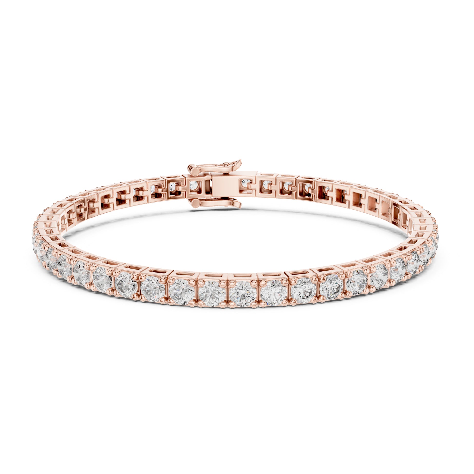 Aurora 12 Carat Round Lab Grown Diamond Statement Tennis Bracelet