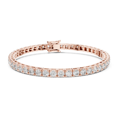 Aurora 12 Carat Round Lab Grown Diamond Statement Tennis Bracelet