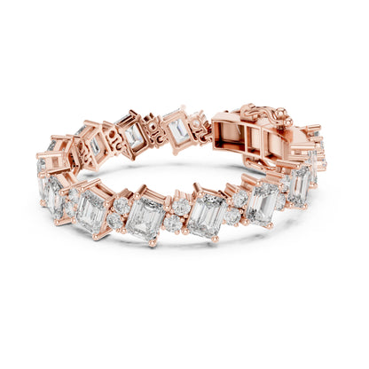 Vera 30 Carat Emerald Lab Grown Diamond Tennis Bracelet