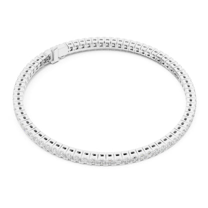 Aurora 5 Carat Princess Lab Grown Diamond Tennis Bracelet