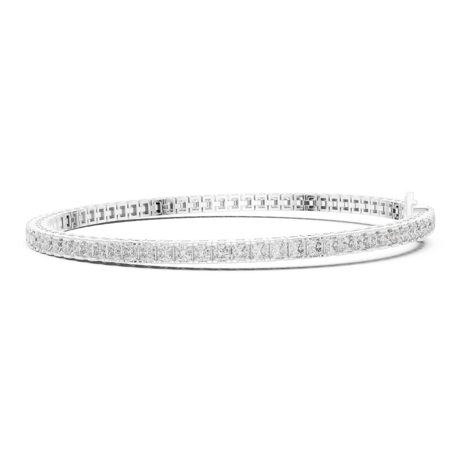 Aurora 5 Carat Princess Lab Grown Diamond Tennis Bracelet