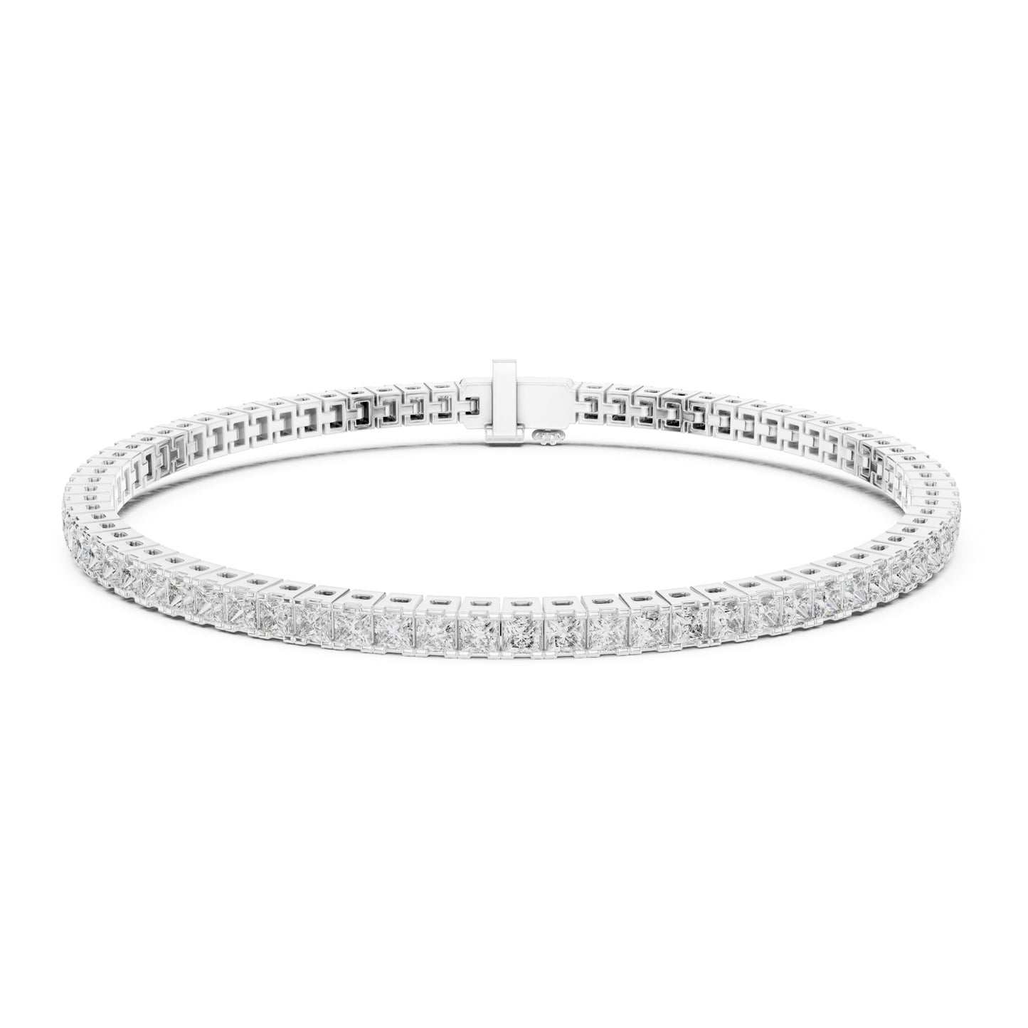 Aurora 5 Carat Princess Lab Grown Diamond Tennis Bracelet