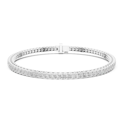 Aurora 5 Carat Princess Lab Grown Diamond Tennis Bracelet