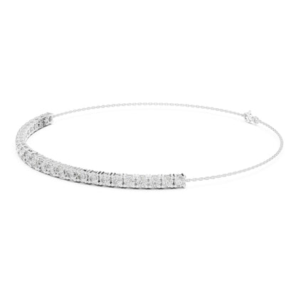 Aurora 8 Carat Round Lab Grown Diamond Chain Bracelet