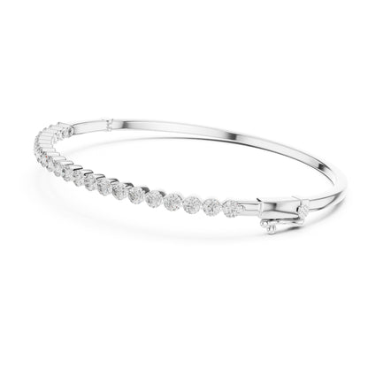 Aurora 2 Carat Round Lab Grown Diamond Statement Bangle