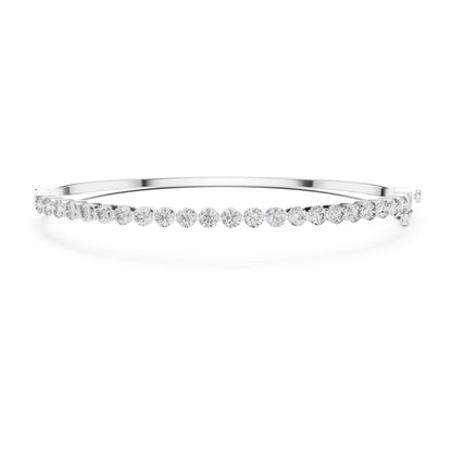 Aurora 2 Carat Round Lab Grown Diamond Statement Bangle