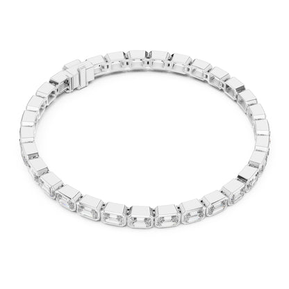 Isla 10 Carat Emerald Lab Grown Diamond Emerald Cut Tennis Bracelet