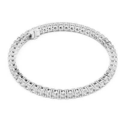 Aurora 7 Carat Round Lab Grown Diamond Slim Tennis Bracelet