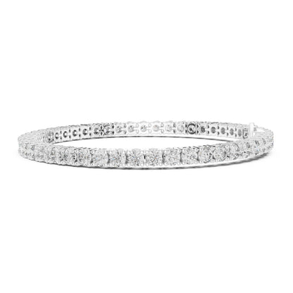 Aurora 7 Carat Round Lab Grown Diamond Slim Tennis Bracelet