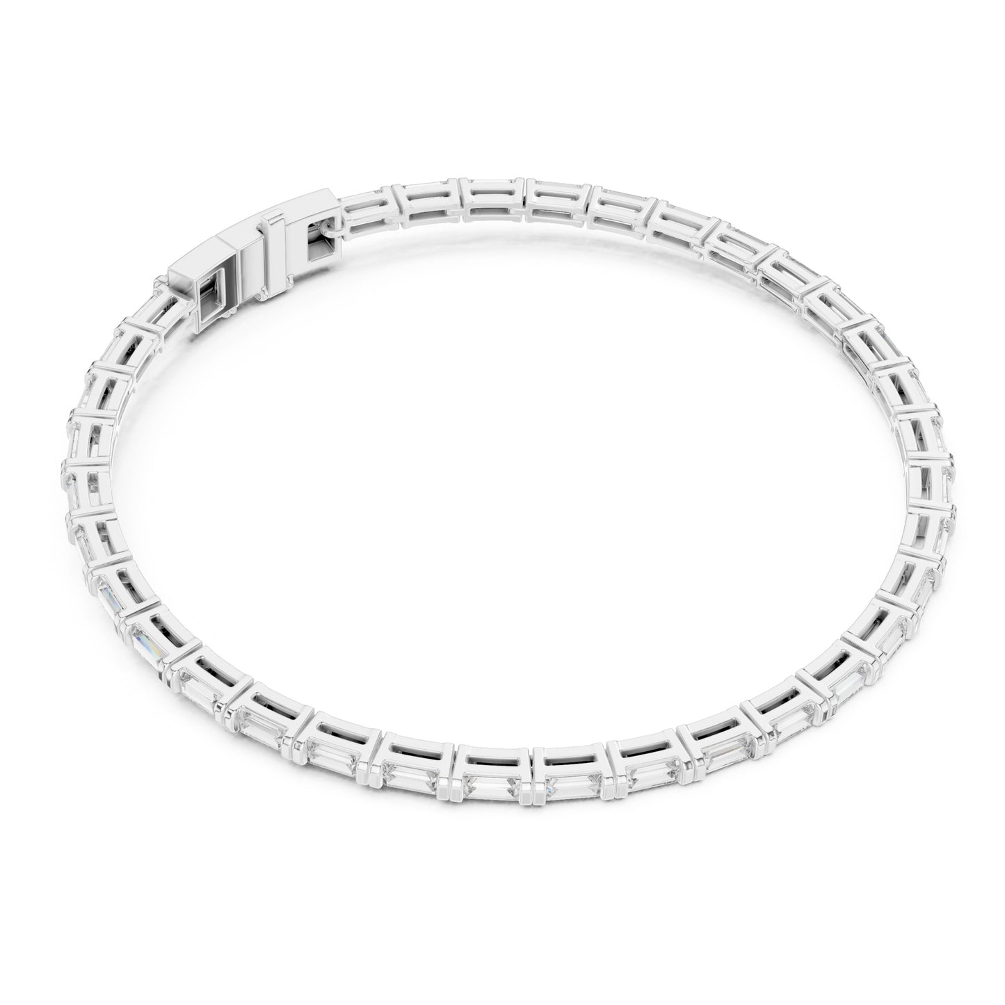 Vera 4 Carat Baguette Lab Grown Diamond Tennis Bracelet
