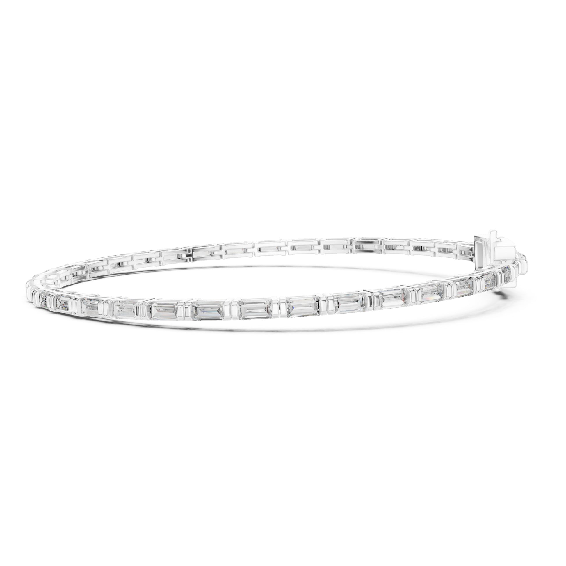 Vera 4 Carat Baguette Lab Grown Diamond Tennis Bracelet