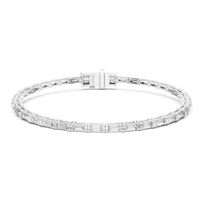 Vera 4 Carat Baguette Lab Grown Diamond Tennis Bracelet