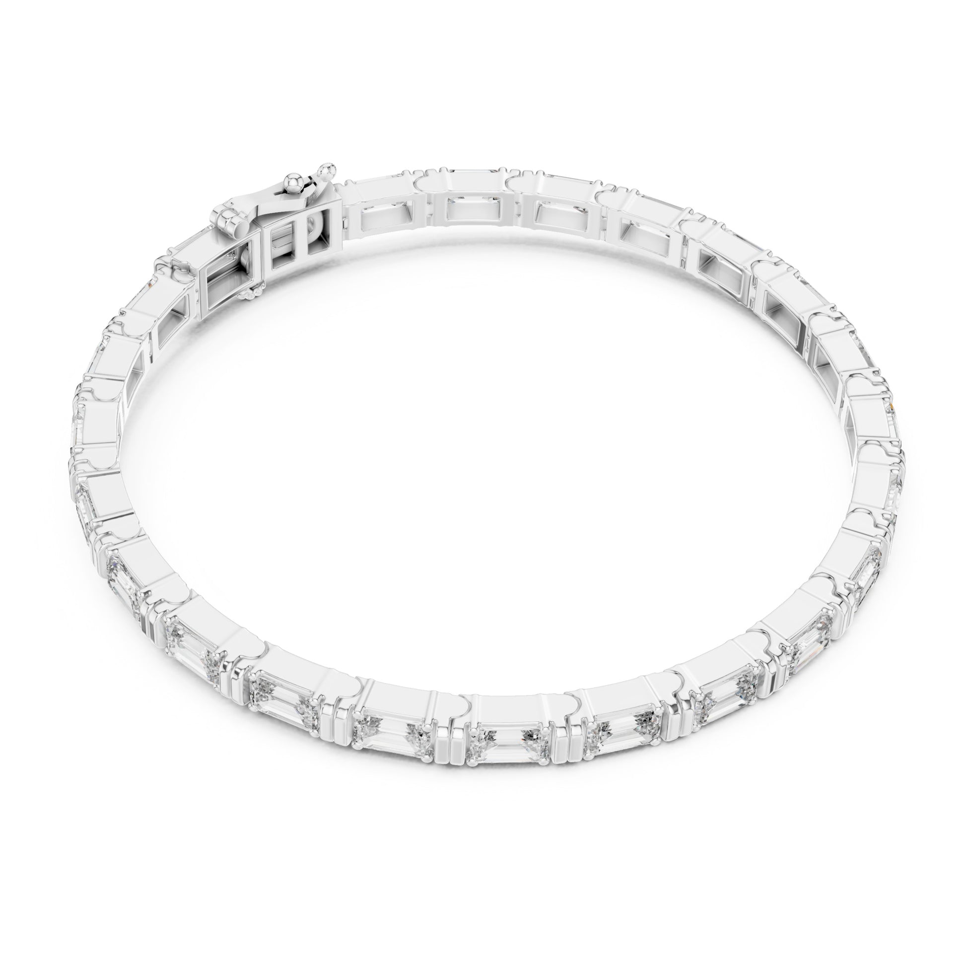 Vera 9 Carat Emerald Lab Grown Diamond Tennis Bracelet