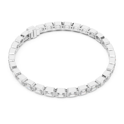 Isla 10 Carat Emerald Lab Grown Diamond Bezel Tennis Bracelet