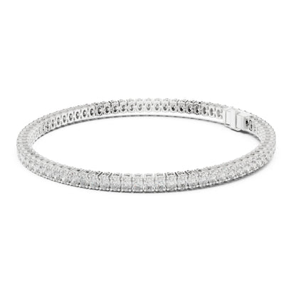 Aurora 12 Carat Oval Lab Grown Diamond Tennis Bracelet